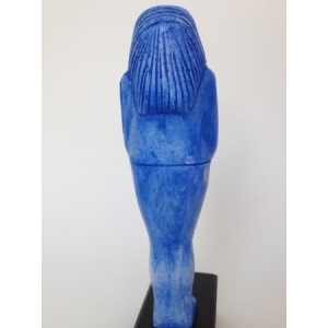 Statuette Egyptienne Oushebti Bleue Dos 