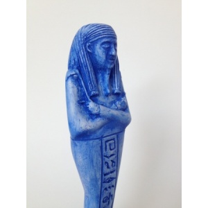Figurine Egypte Oushebti Bleue Détail