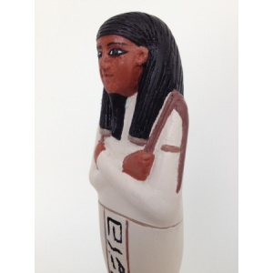 Figurine Egyptienne Oushebti Peinte côté 