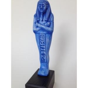 Statuette Egypte Oushebti Bleue Face 