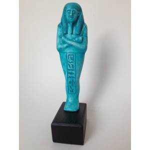 Statuette Egypte Oushebti Turquoise Face 
