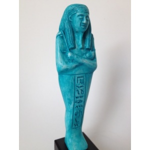 Sculpture Egypte Oushebti Turquoise Détail